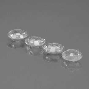 3.73天然白色锆石，椭圆形切割，6.7×4.9毫米，VS