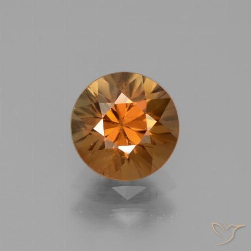 1.90ct 天然 土橙 锆石, 圆形的, VVS-VS
