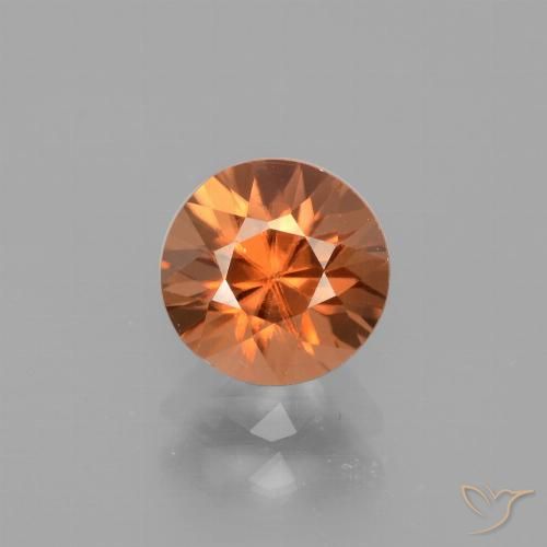 1.81ct 天然 深红橙色 锆石, 圆形的, VVS