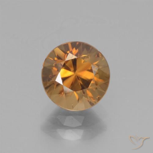 2.40ct 天然 中橙 锆石, 圆形的, VVS