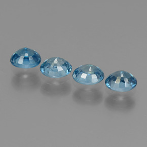 2.44天然锆石，椭圆形切割，5×4.1毫米，VS
