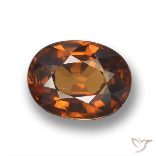 2.07ct 天然 琥珀橙 锆石, 椭圆形, VVS-VS