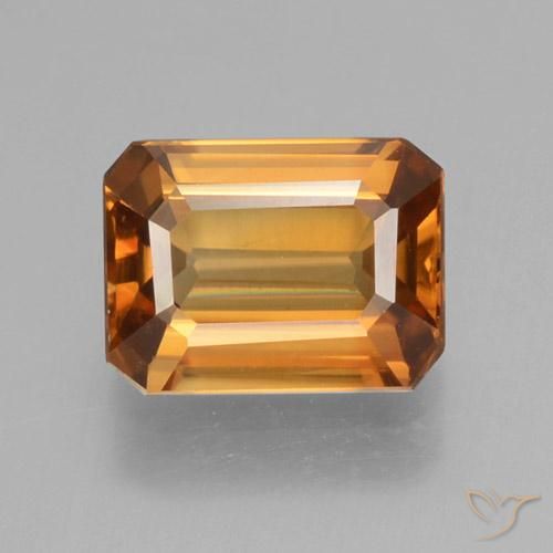 1.45ct 天然 土橙 锆石, 祖母绿式切割, VVS