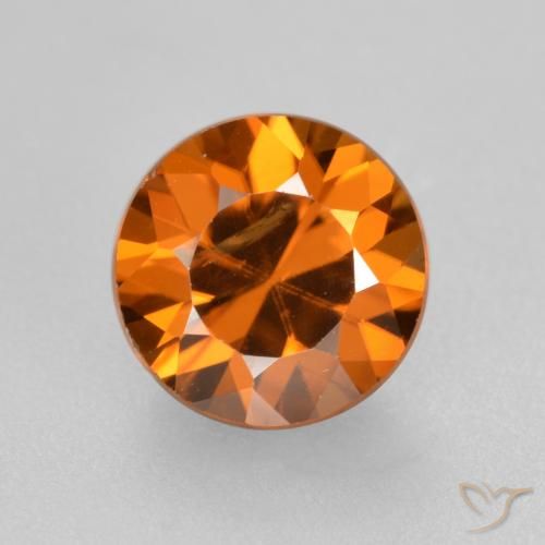 1.82ct 天然 中橙 锆石, 圆形的, VS