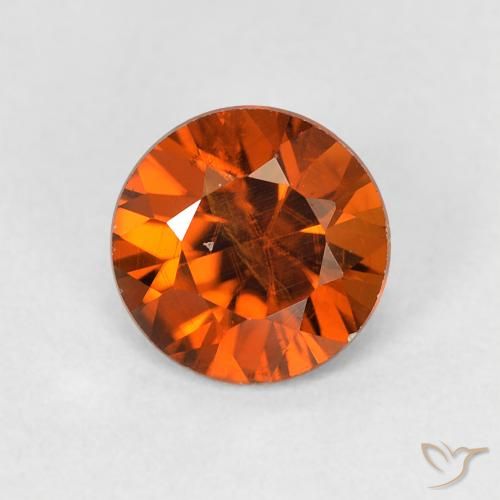 1.13ct 天然 Medium Dark-Orange 锆石, 圆形的, VS