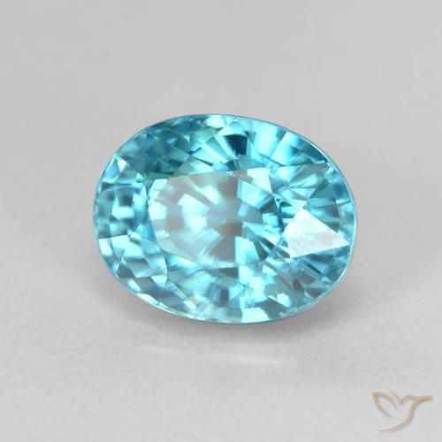 4.98克拉天然锆石，椭圆形，VVS