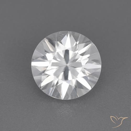 1.72ct 天然 白色 锆石, 圆形的, VVS