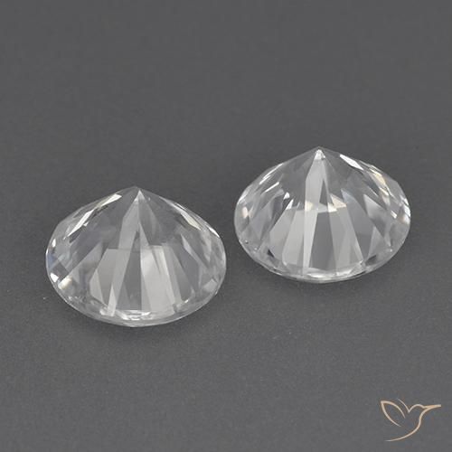 3.70克拉天然锆石，圆形的，VVS