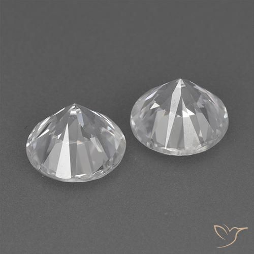 3.80克拉天然锆石，圆形的，VVS