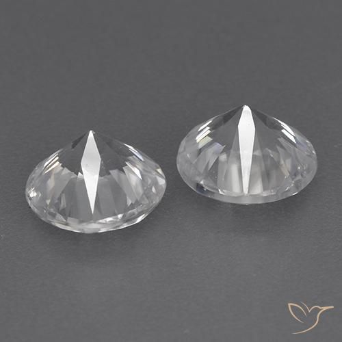 3.45克拉天然锆石，圆形的，VVS