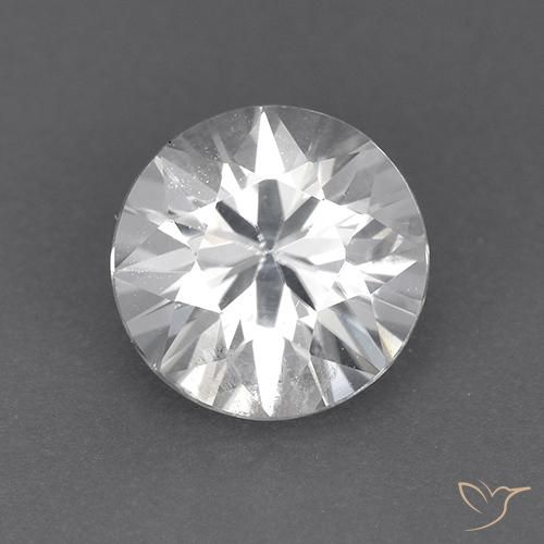 1.90ct 天然 白色 锆石, 圆形的, VVS-VS