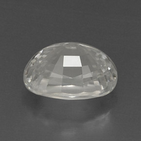 9.71克拉天然白色锆石，椭圆形切割，12.6×9.2毫米，VVS