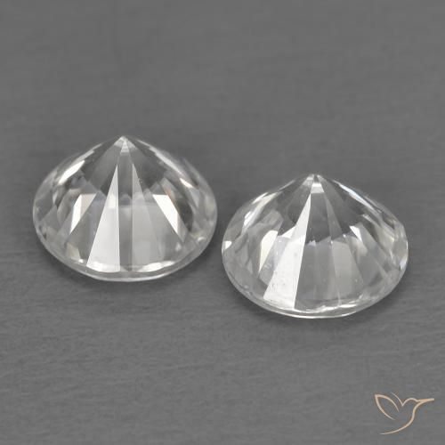 1.45克拉天然锆石，圆形的，VVS