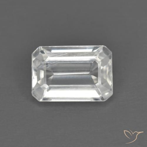 1.45ct 天然 白色 锆石, 祖母绿式切割, VVS-VS