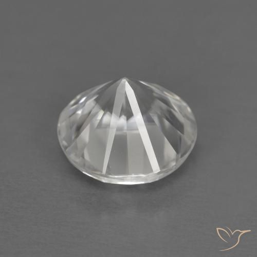 1.24克拉天然锆石，圆形的，VVS