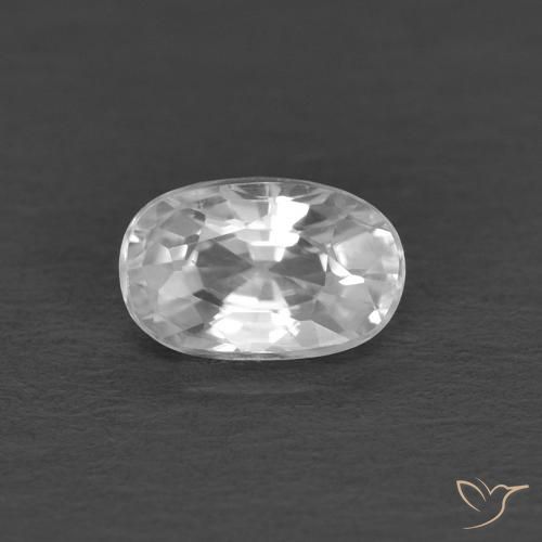 0.45ct 天然 白色 锆石, 椭圆形, VVS