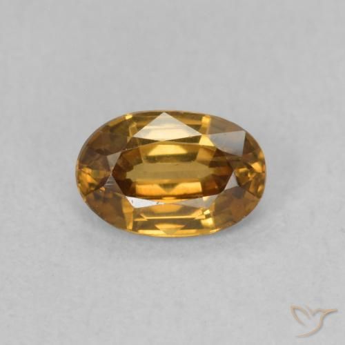 0.72ct 天然 金棕色 锆石, 椭圆形, VVS-VS