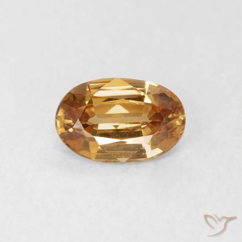 0.69ct 天然 金棕色 锆石, 椭圆形, VVS-VS