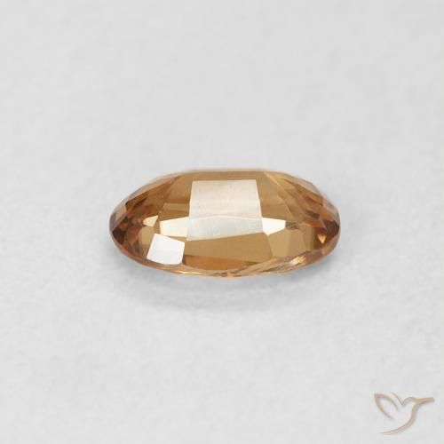 0.63克拉天然锆石，椭圆形，VVS-VS