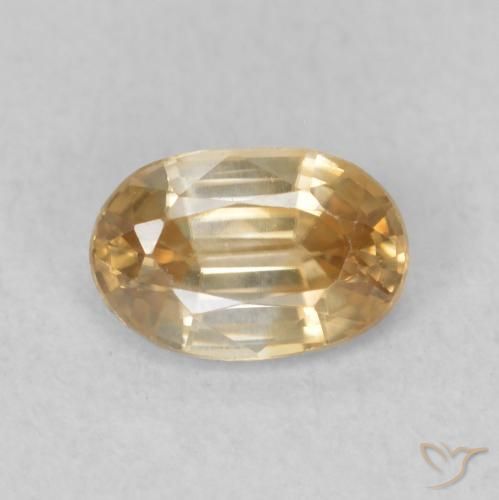 0.71ct 天然 黄金色 锆石, 椭圆形, VVS-VS