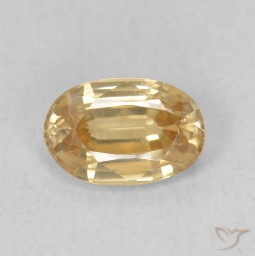 0.68ct 天然 浅桃金色 锆石, 椭圆形, VVS-VS