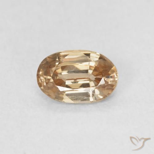 0.70ct 天然 黄金色 锆石, 椭圆形, VVS