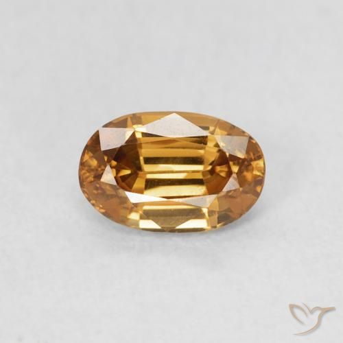 0.74ct 天然 中金 锆石, 椭圆形, VVS