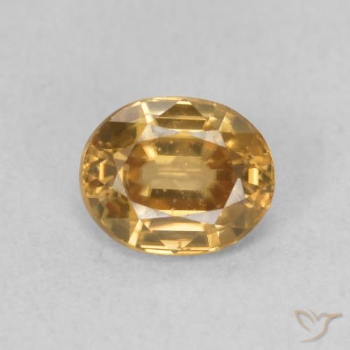 0.94ct 天然 香槟酒 锆石, 椭圆形, VVS-VS