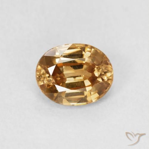 0.98ct 天然 中金 锆石, 椭圆形, VS