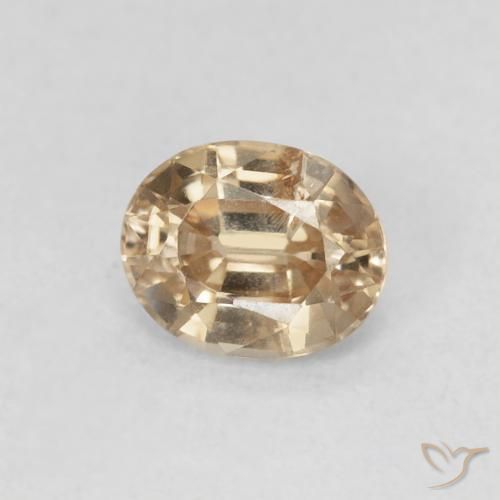 0.98ct 天然 黄金色 锆石, 椭圆形, VS