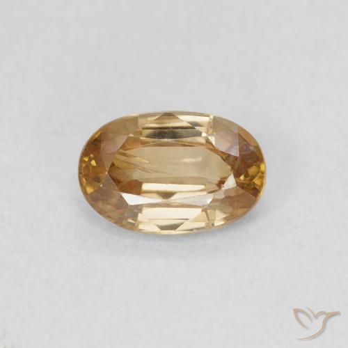 0.69ct 天然 黄金色 锆石, 椭圆形, VS