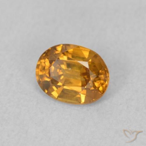 0.60克拉天然锆石，椭圆形，VVS