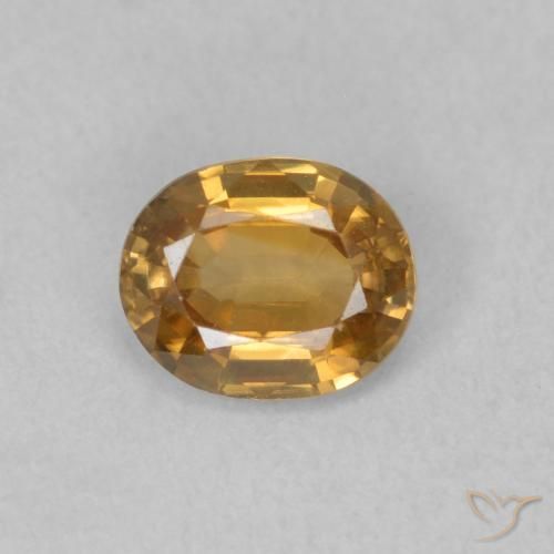 0.87ct 天然 中金 锆石, 椭圆形, VVS