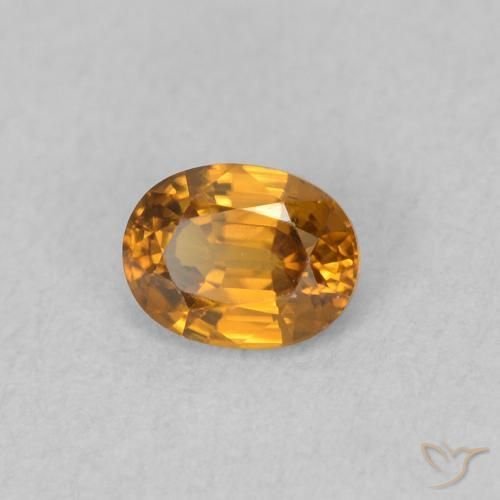 0.63克拉天然锆石，椭圆形，VVS-VS
