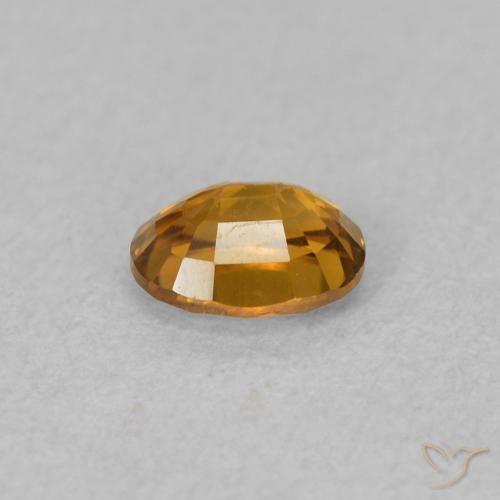 0.63克拉天然锆石，椭圆形，VVS-VS