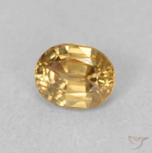 0.63克拉天然锆石，椭圆形，VVS