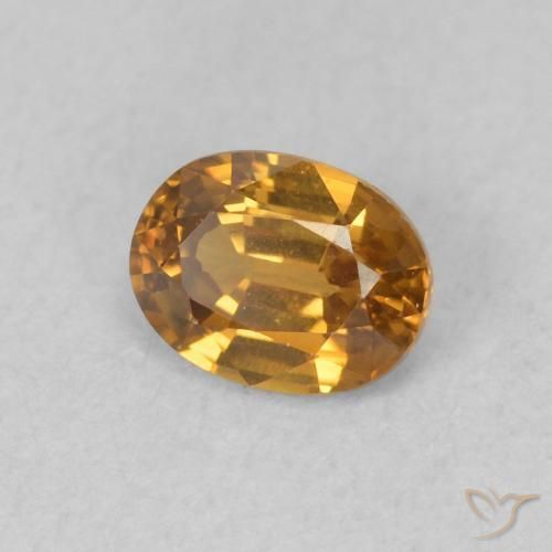 0.60克拉天然锆石，椭圆形，VVS