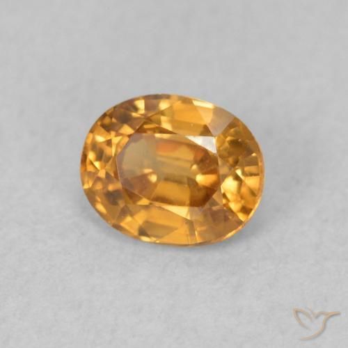 0.62克拉天然锆石，椭圆形，VVS