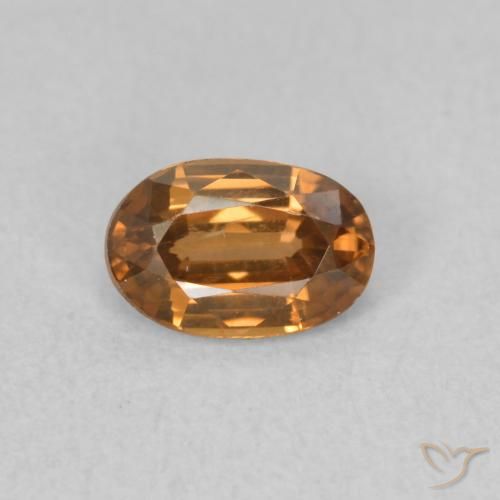 0.75ct 天然 中橙 锆石, 椭圆形, VVS-VS