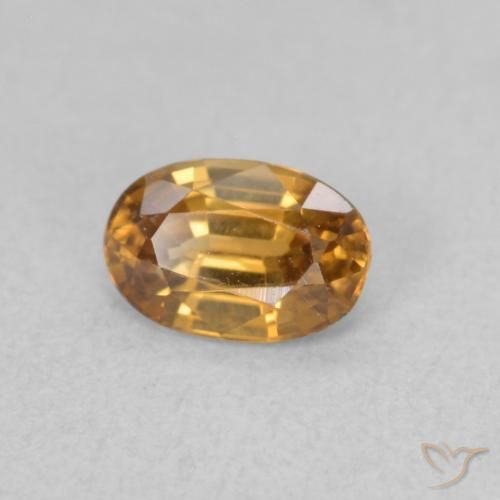 0.80克拉天然锆石，椭圆形，VVS