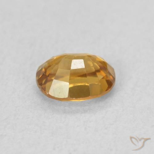 0.64克拉天然锆石，椭圆形，VVS-VS