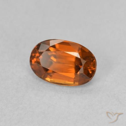 0.85克拉天然锆石，椭圆形，VVS