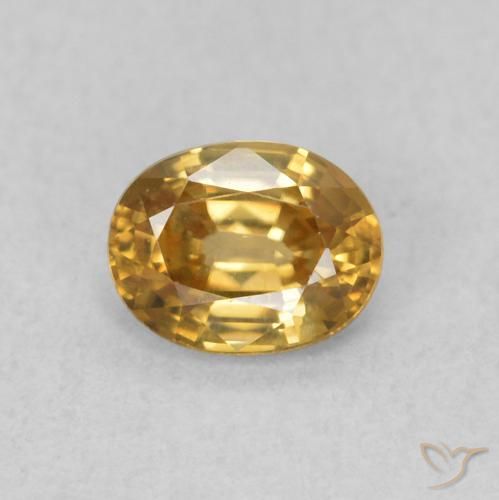 0.64ct 天然 香槟酒 锆石, 椭圆形, VVS