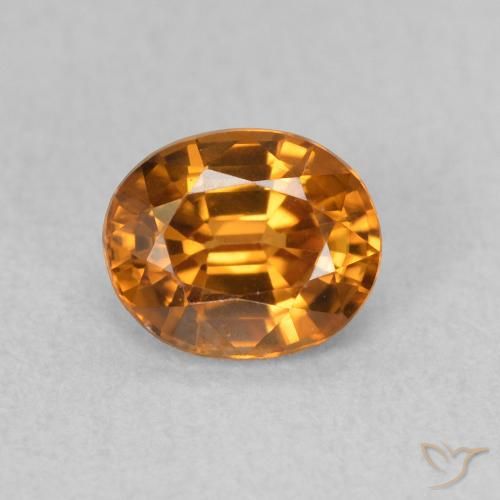 1.06ct 天然 土橙 锆石, 椭圆形, VVS-VS