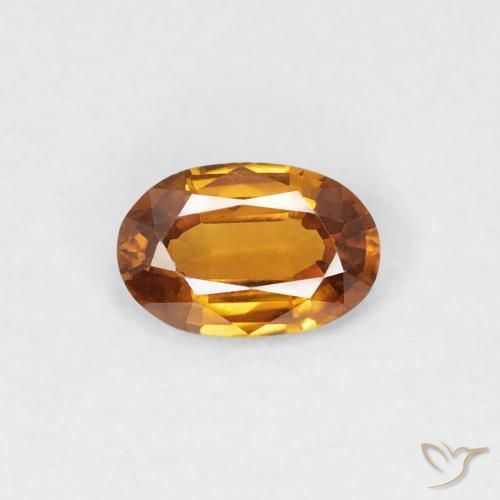 0.56ct 天然 中橙 锆石, 椭圆形, VVS