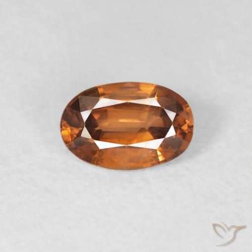 0.69ct 天然 土橙 锆石, 椭圆形, VVS