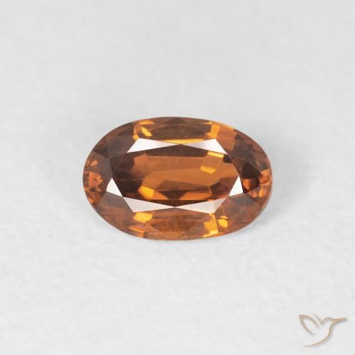 0.67ct 天然 中橙 锆石, 椭圆形, VVS