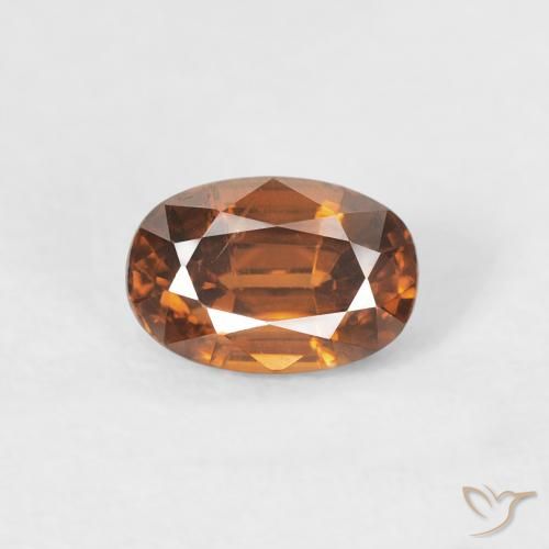 0.93ct 天然 土橙 锆石, 椭圆形, VVS-VS