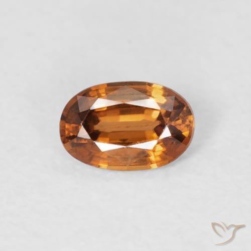 0.68ct 天然 土橙 锆石, 椭圆形, VVS