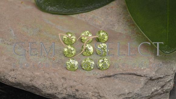 1.41克拉天然钙铁榴石，圆形切割，VS